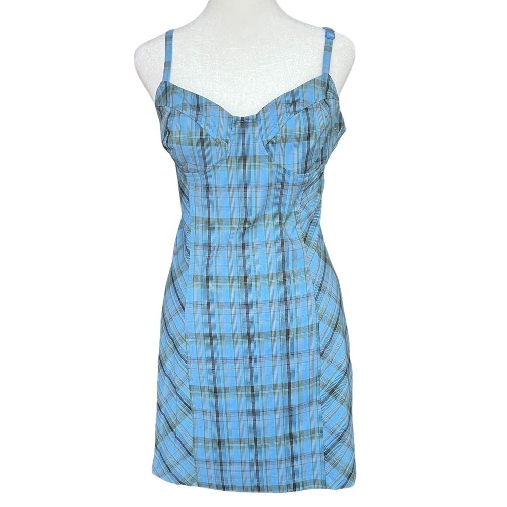 URBAN OUTFITTERS As If Plaid Mini Dress - Picture 4 of 8